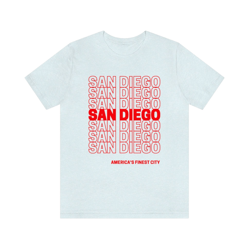 San Diego "Thank You" T-shirt (Red)