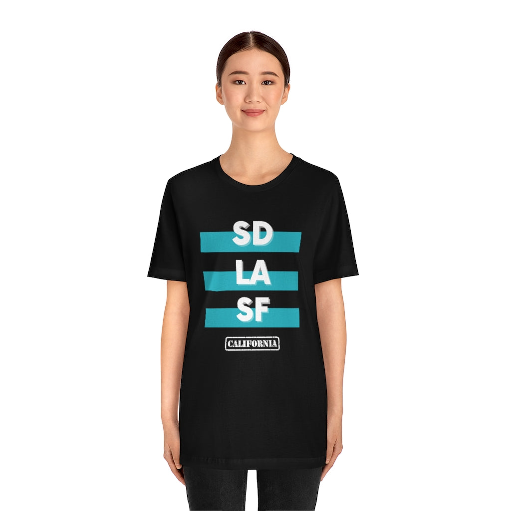 SD LA SF California Tee (Teal)