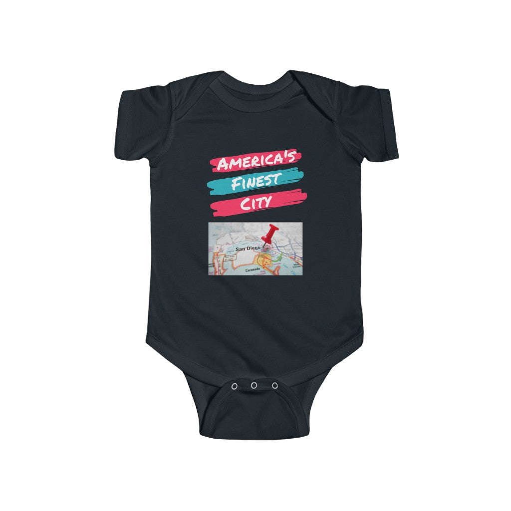 America's Finest City Baby Onesie (Red)
