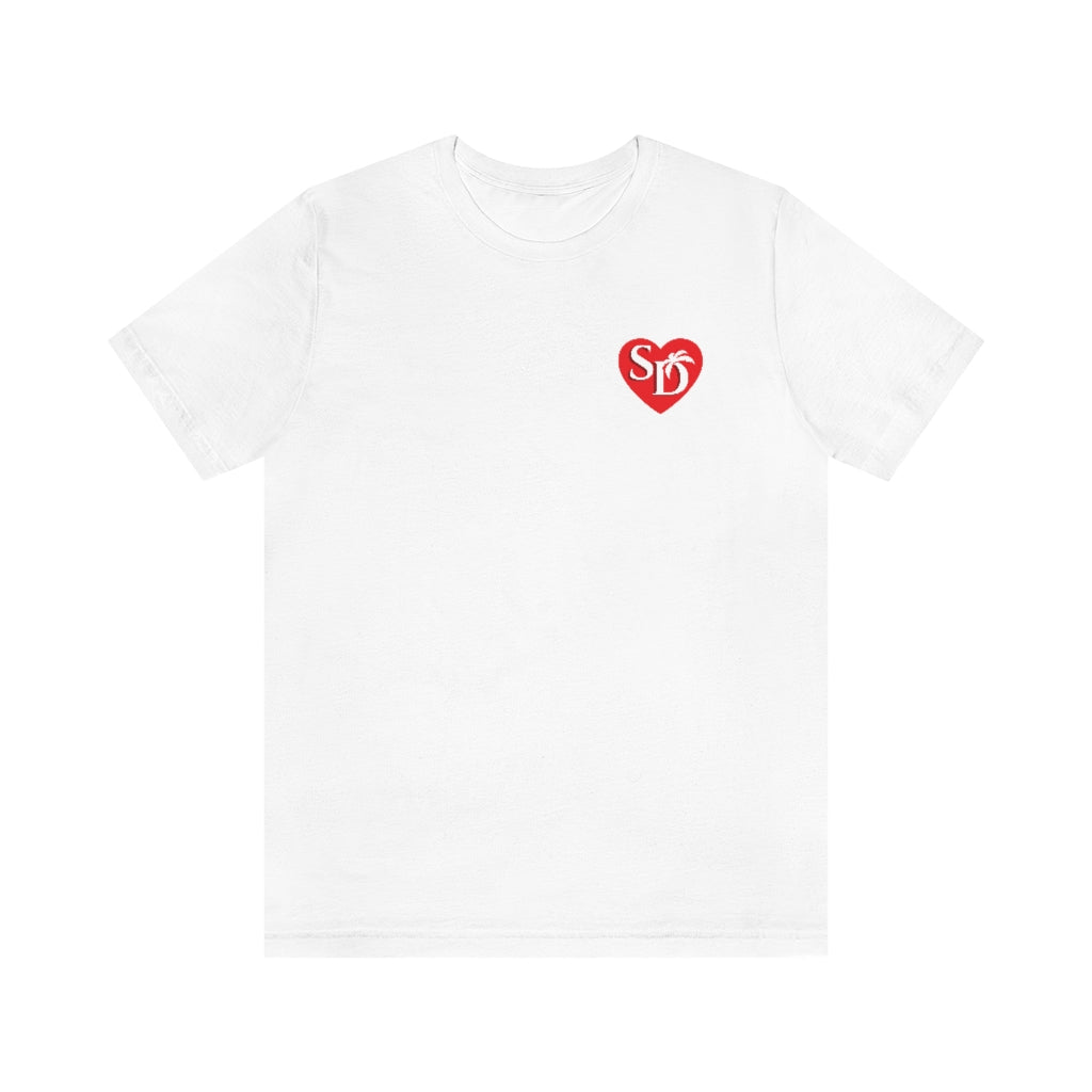 I Heart SD Mock Pocket T-shirt