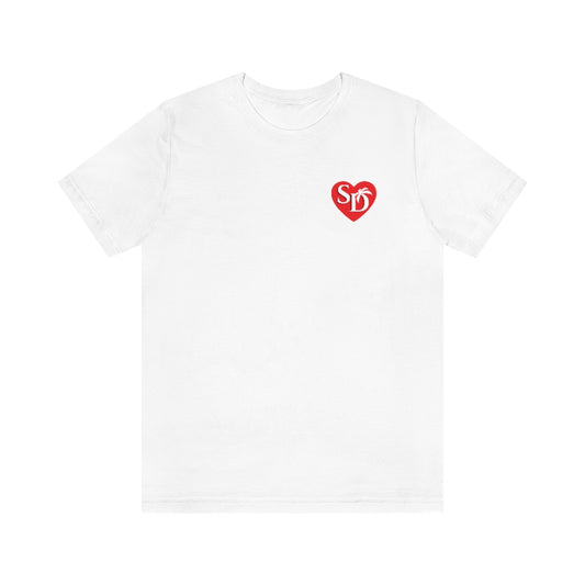 I Heart SD Mock Pocket T-shirt