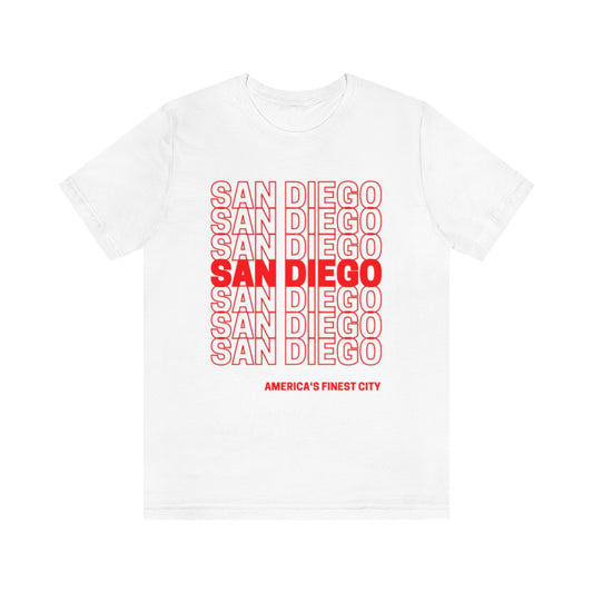 San Diego "Thank You" T-shirt (Red)