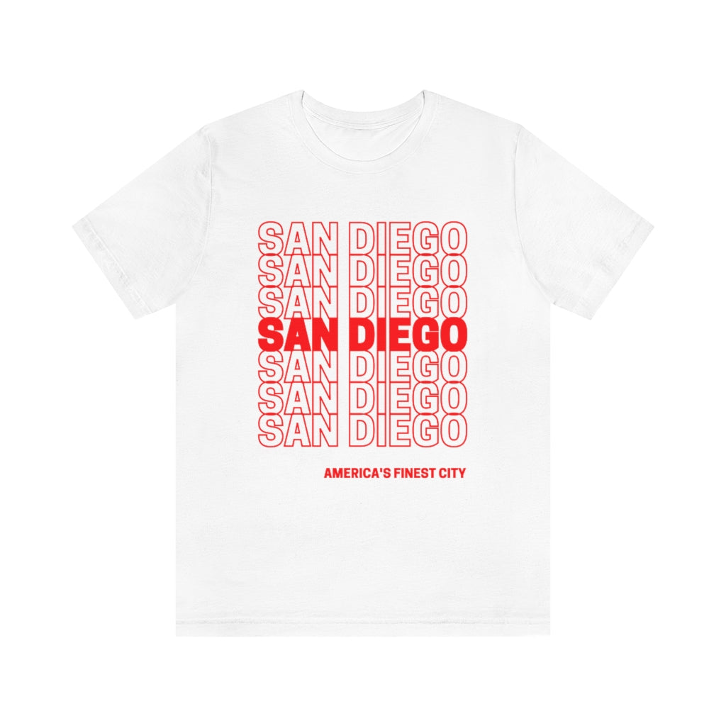 San Diego "Thank You" T-shirt (Red)