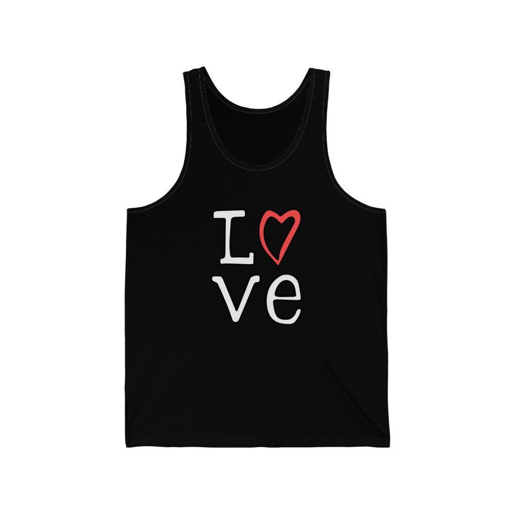 LOVE Tank -Top (White and Red)