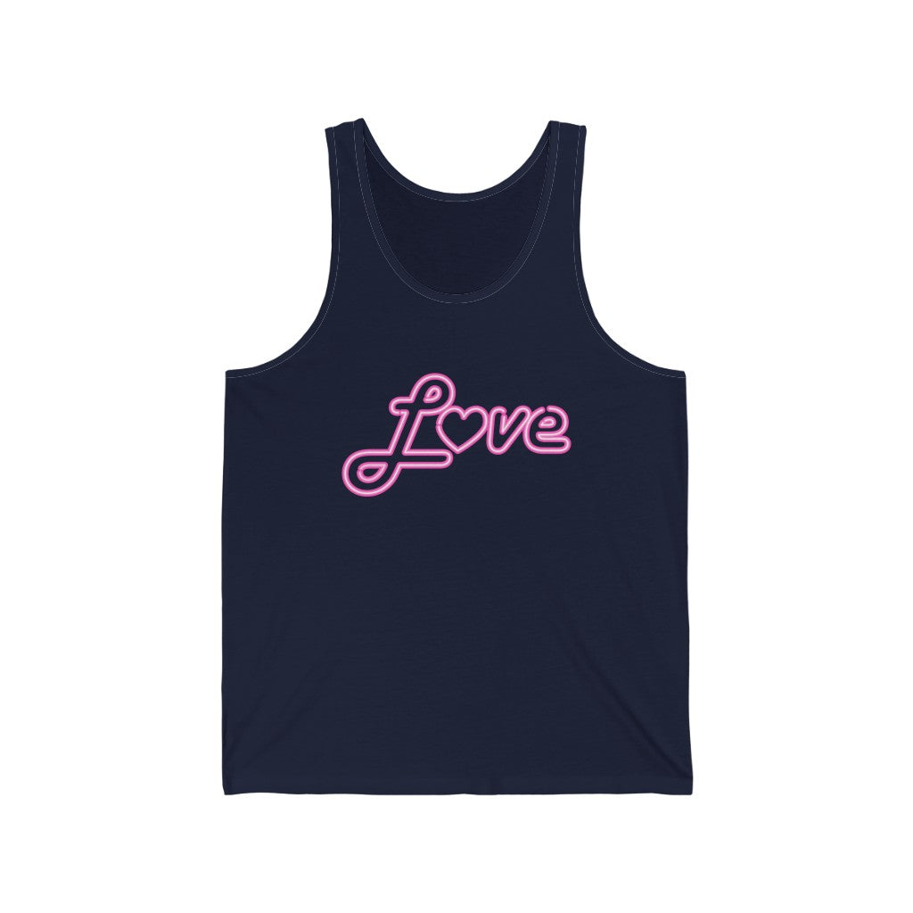Love Neon Pink Tank-Top
