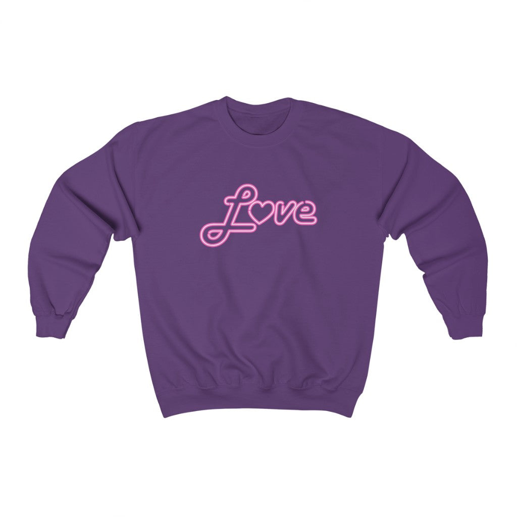 Love Neon Pink Sweatshirt