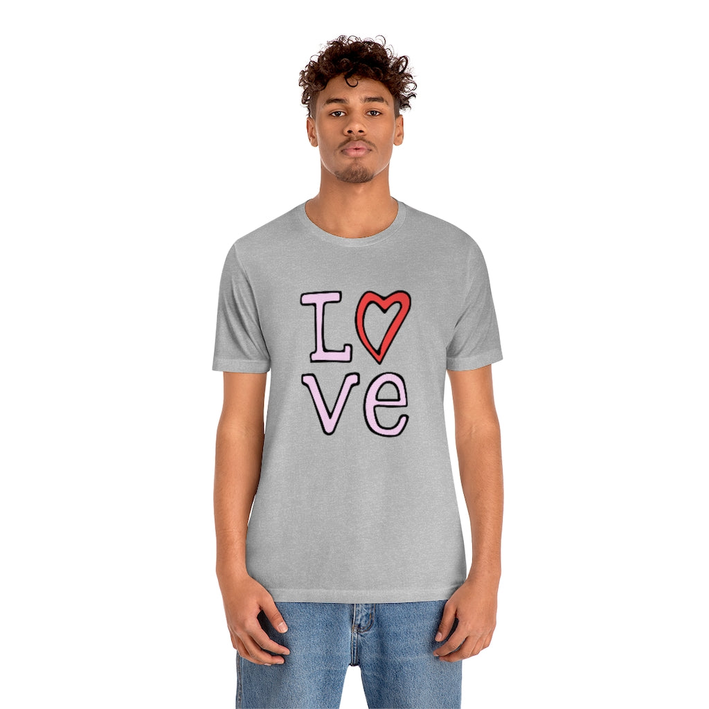 LOVE T-shirt (Pink and Red)
