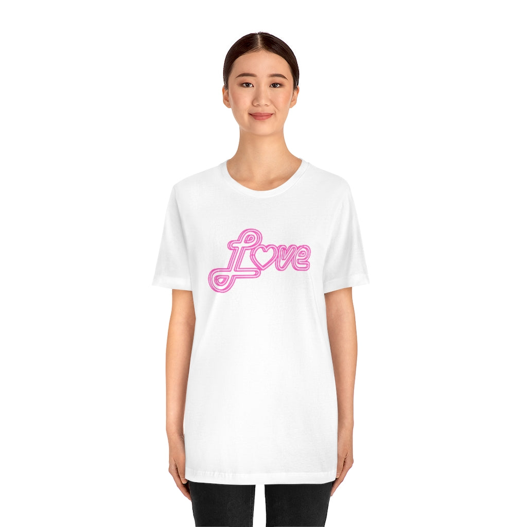 Love Neon Pink Sign T-shirt