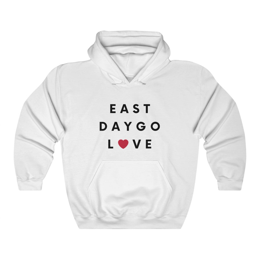 East Daygo Love Hoodie, San Diego Neighborhood Hooded Sweatshirt (Unisex) (Multiple Colors Avail)