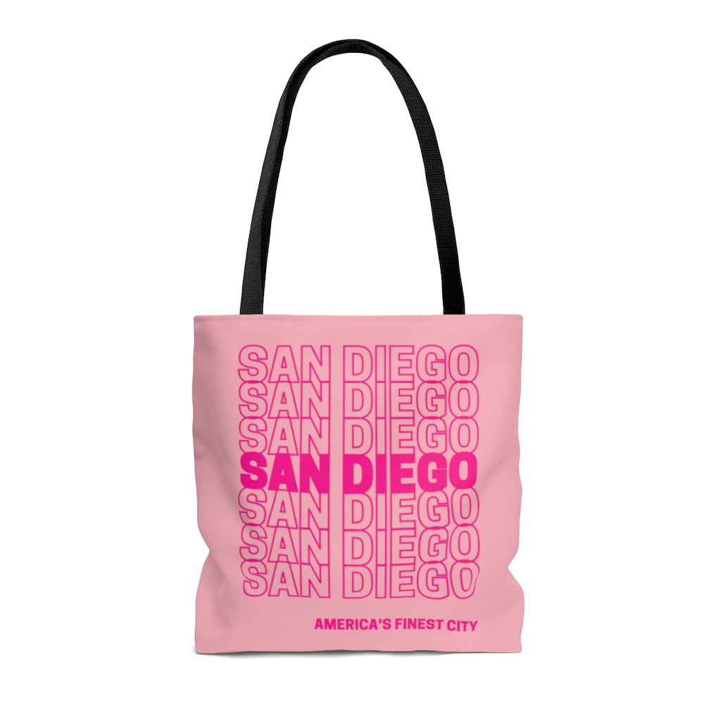 San Diego "Thank You" Pink Tote Bag