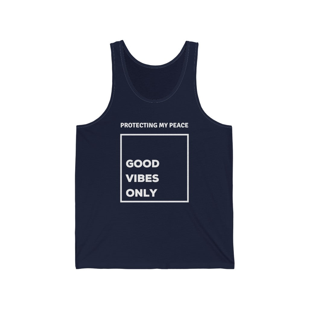 Protecting My Peace Tank- Good Vibes Only Top