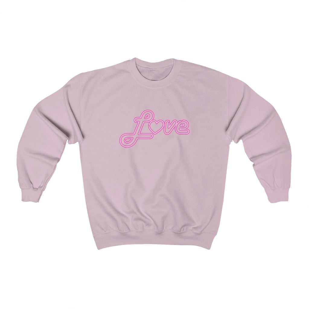 Love Neon Pink Sweatshirt