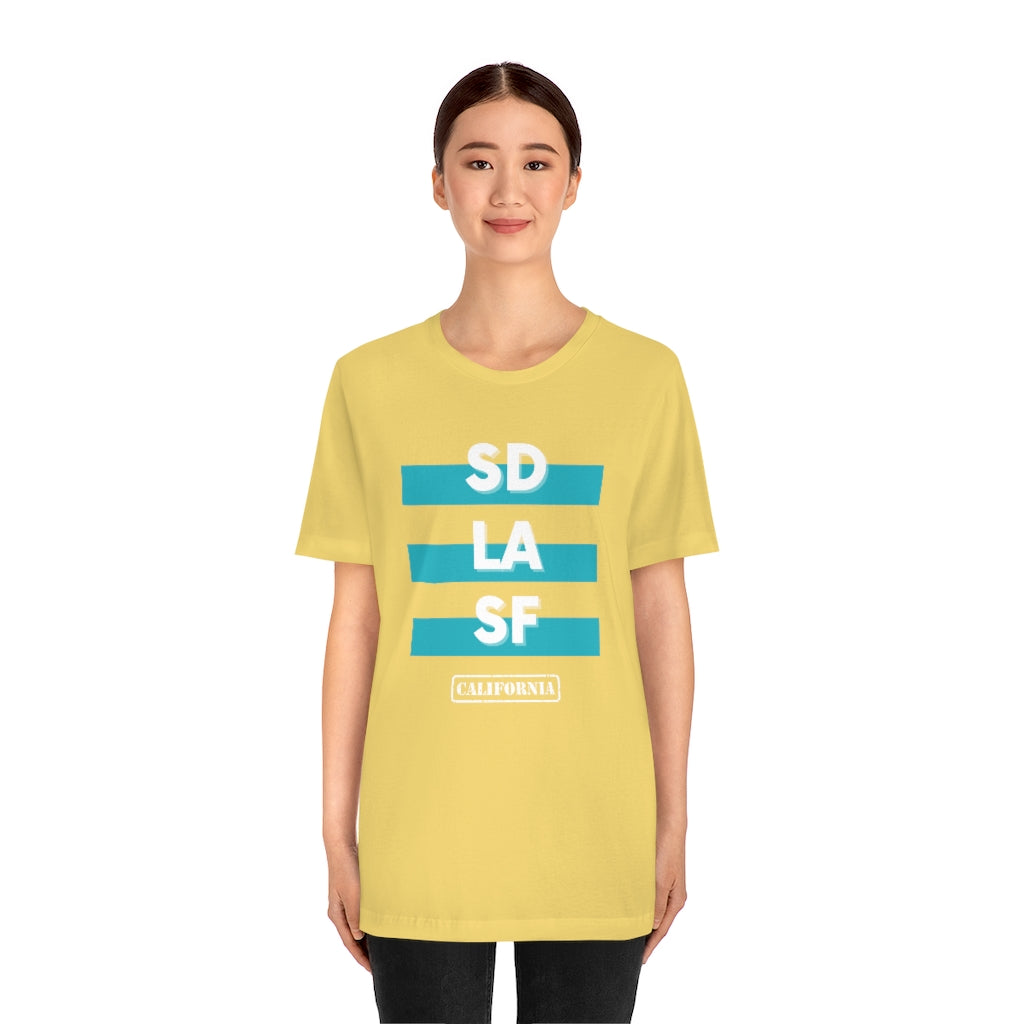 SD LA SF California Tee (Teal)