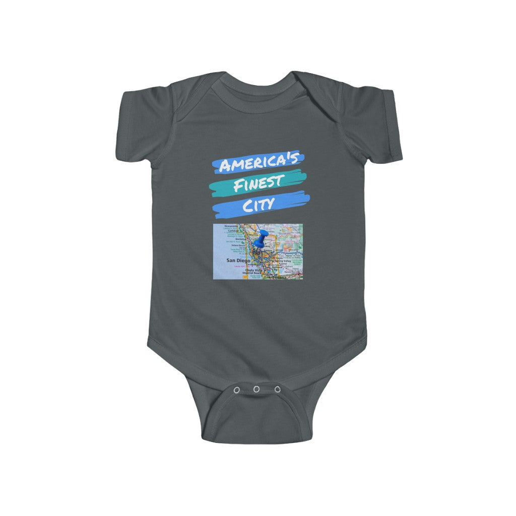 America's Finest City Baby Onesie (Blue)