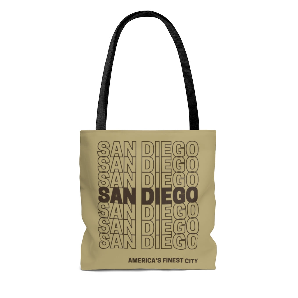 San Diego Brown and Sand Tote Bag
