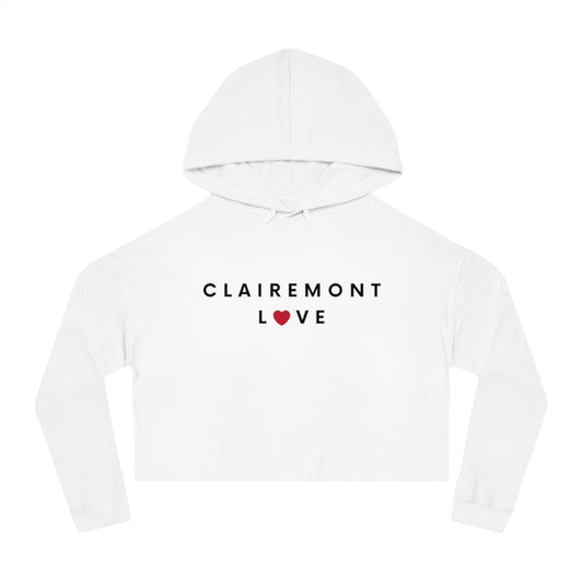 Clairemont Love Women's Cropped Hoodie, SD Hooded Sweatshirt