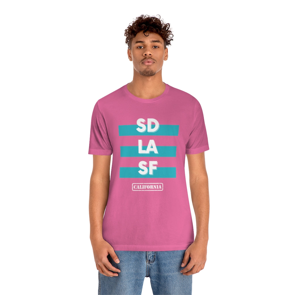 SD LA SF California Tee (Teal)