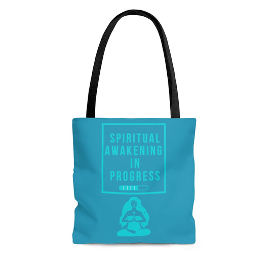 Copy of Spiritual Awakening Turquoise Tote Bag