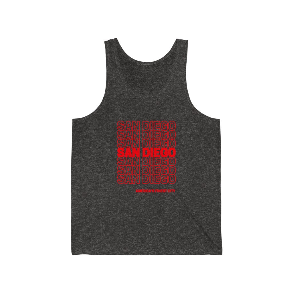 San Diego "Thank You" Tank Top (Red)