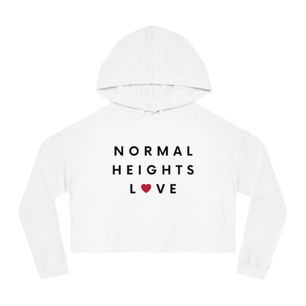 Normal Heights Love Cropped Hoodie, SD Hooded Sweatshirt
