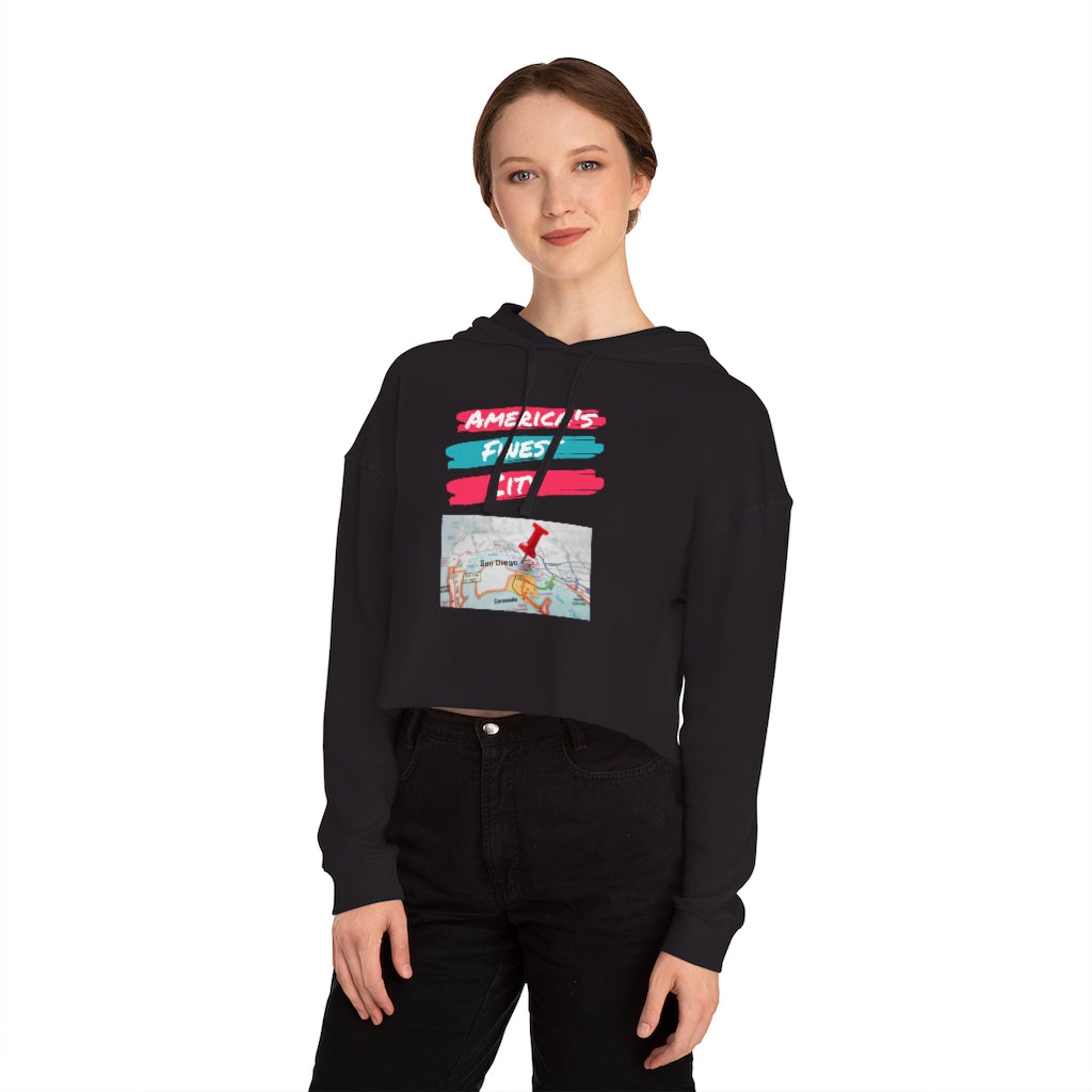 America's Finest City Women's Cropped Hoodie