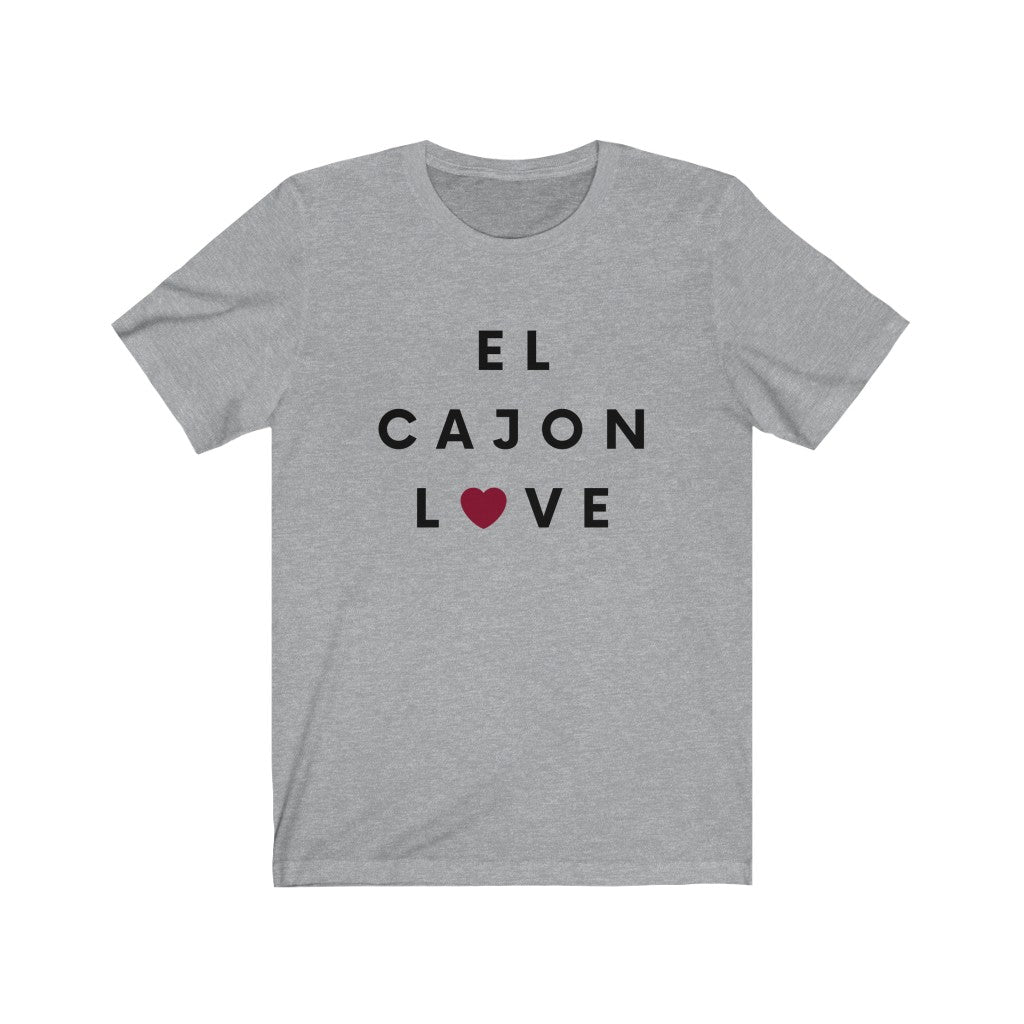 El Cajon Love Tee, San Diego County T-Shirt (Unisex) (Multiple Colors Avail)