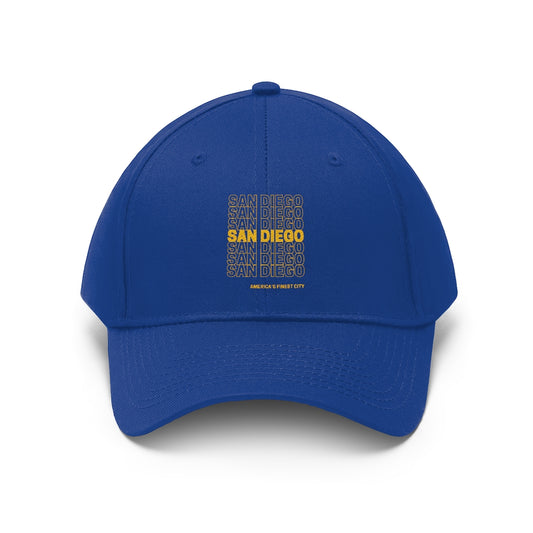 San Diego Twill Hat, America's Finest City Cap (Unisex)