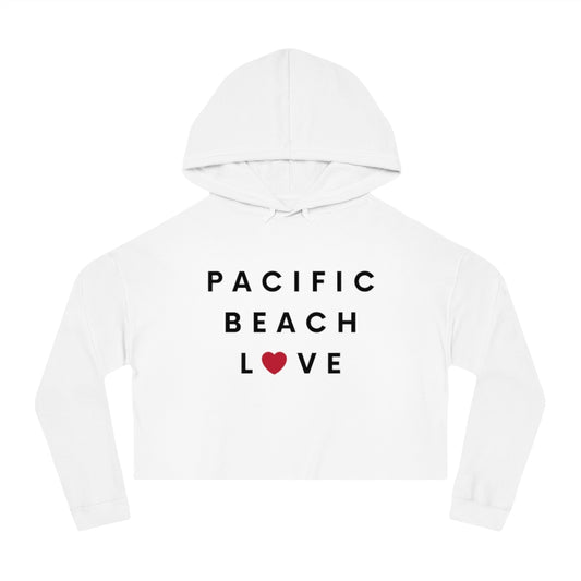Pacific Beach Love Cropped Hoodie, SD Hooded Sweatshirt