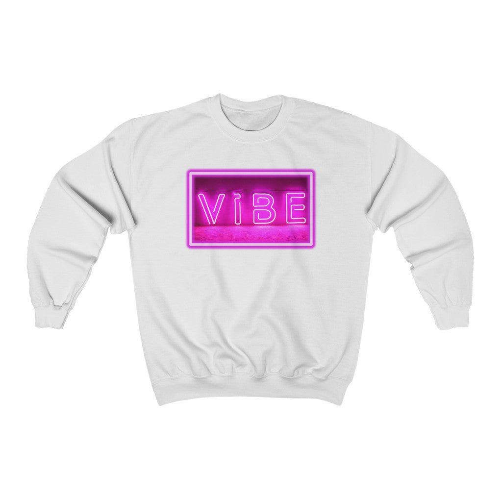 Vibes Neon Pink Sign Sweatshirt
