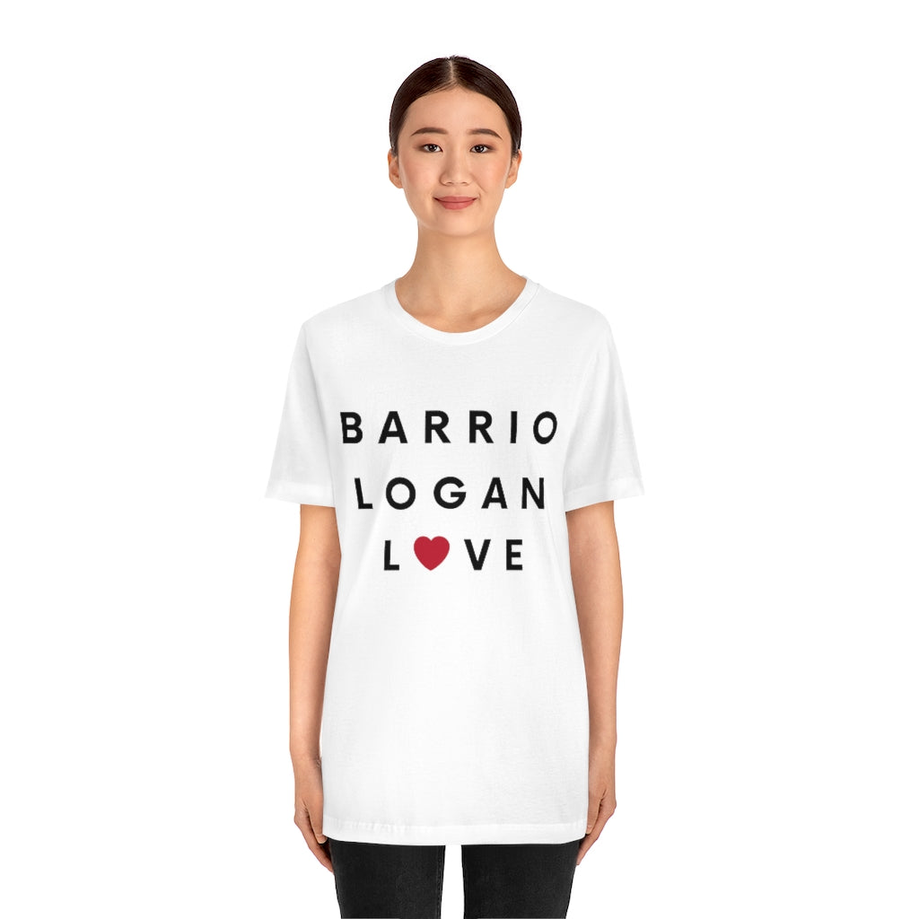 Barrio Logan Love T-Shirt, SD Tee (Red Heart) (Unisex)