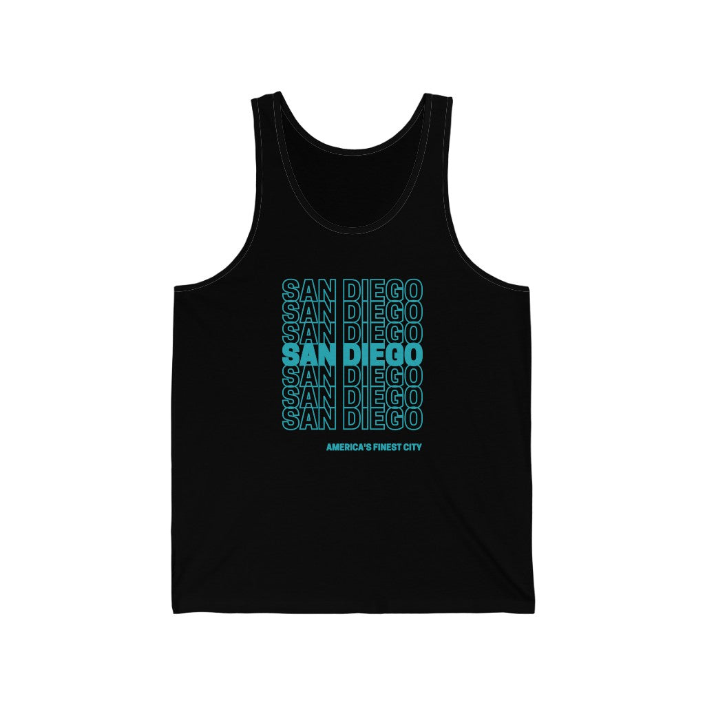 San Diego "Thank You" Tank (Teal)