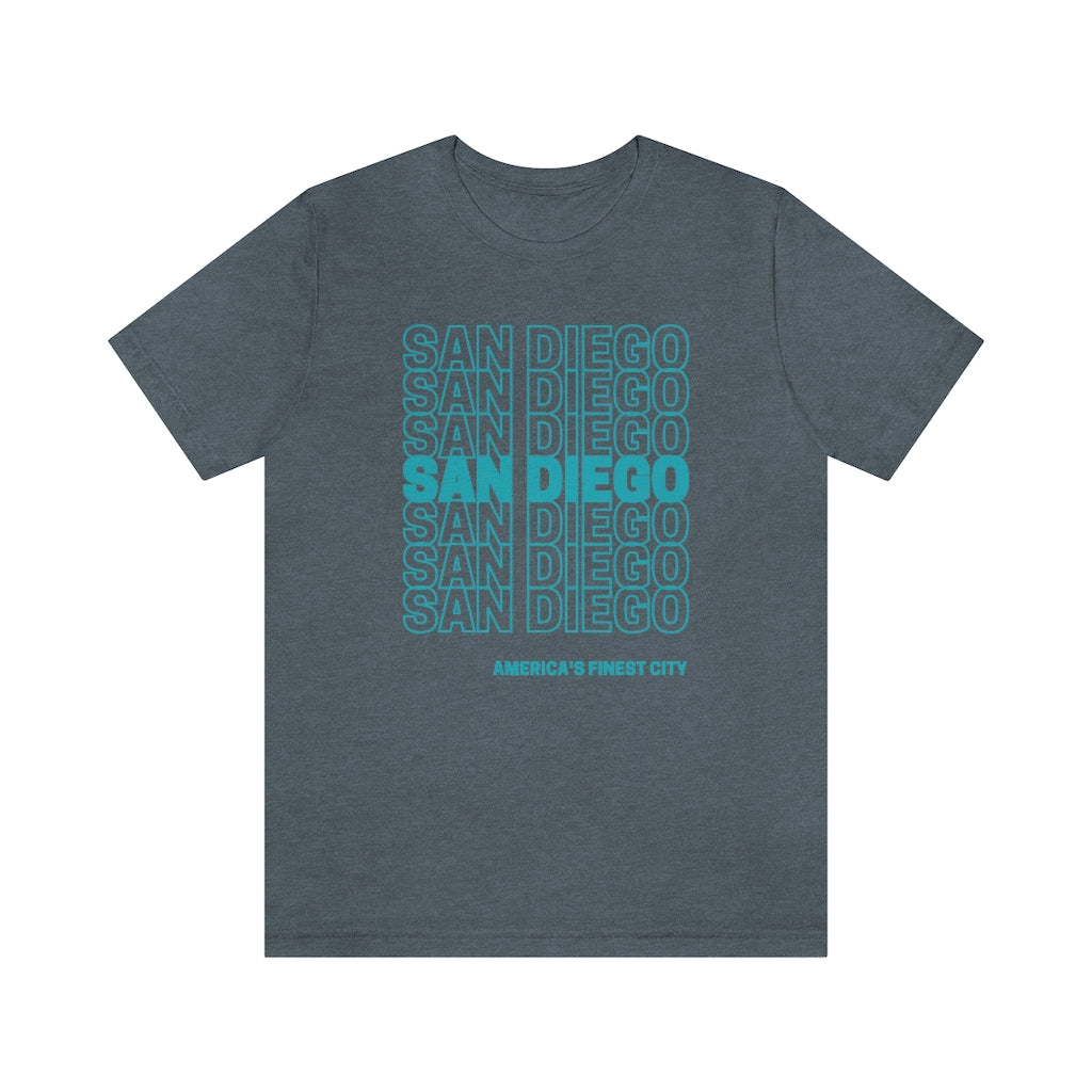 San Diego "Thank You" T-Shirt (Teal)