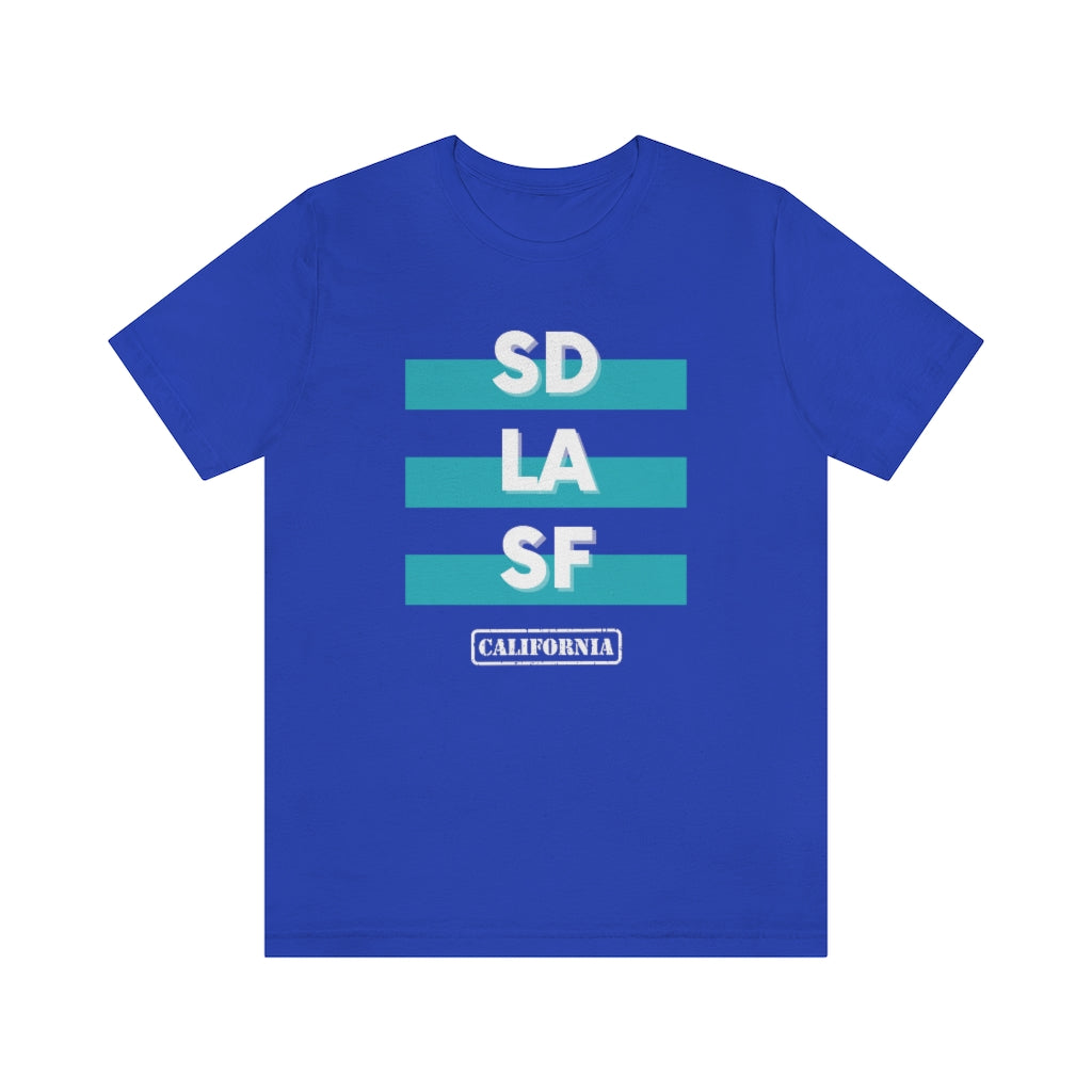 SD LA SF California Tee (Teal)