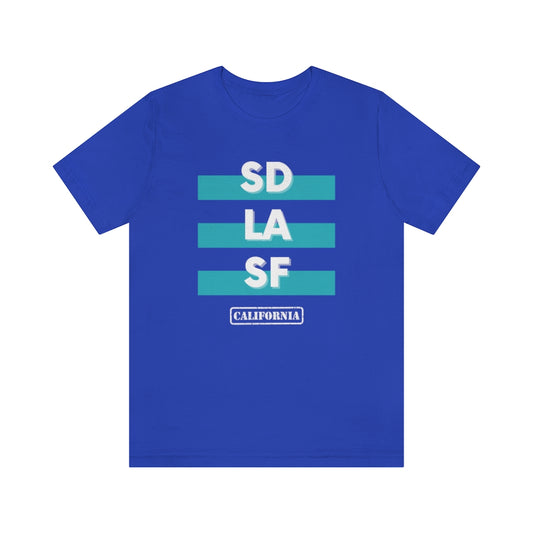 SD LA SF California Tee (Teal)