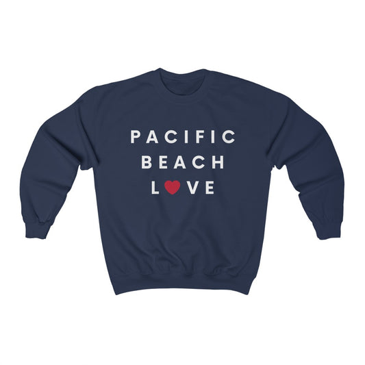 Pacific Beach Love Sweatshirt, San Diego Neighborhood Sweater (Unisex) (Multiple Colors Avail)