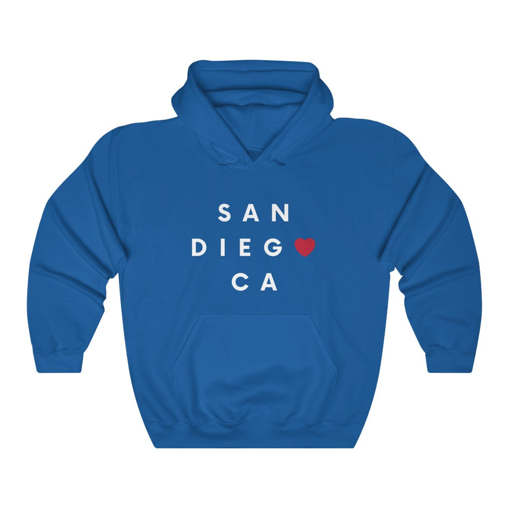 San Diego Hoodie: San Diego California Hooded Sweatshirt / 