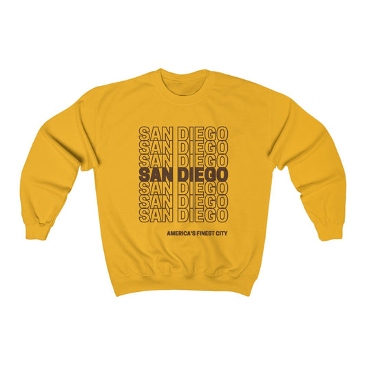 San Diego Gold and Brown Sweatshirt