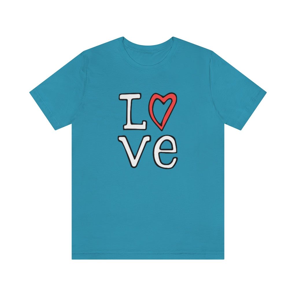 LOVE T-shirt (White and Red)