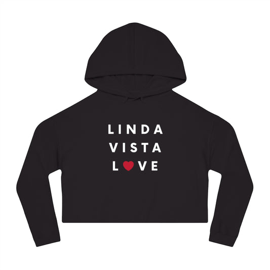 Linda Vista Love Women's Cropped Hoodie, SD Hooded Sweatshirt
