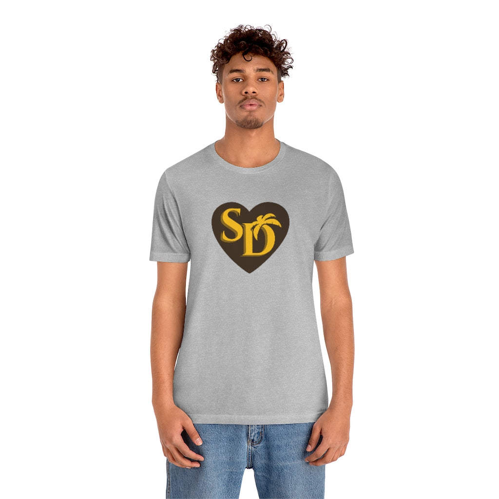SD Love Tee, Brown & Gold (Unisex)