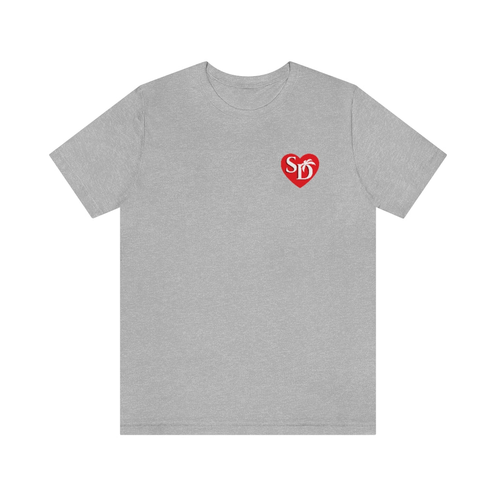 I Heart SD Mock Pocket T-shirt