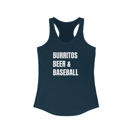 Burritos, Beer, and Baseball Women's Tank-Top