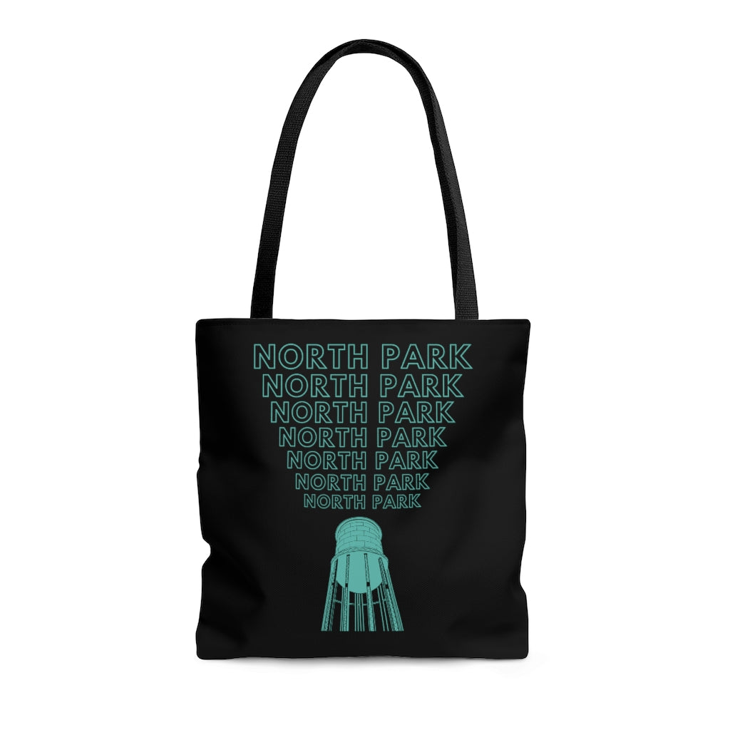 "Yell North Park" Water Tower Tote Bag (Green)