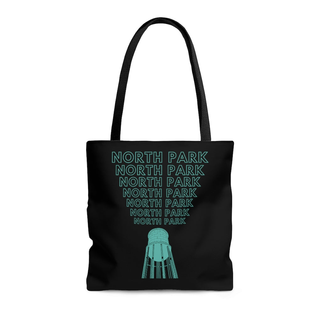 "Yell North Park" Water Tower Tote Bag (Green)