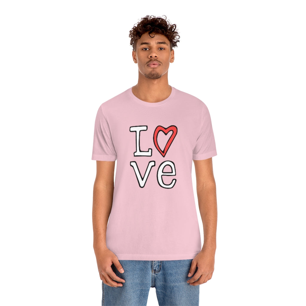 LOVE T-shirt (White and Red)
