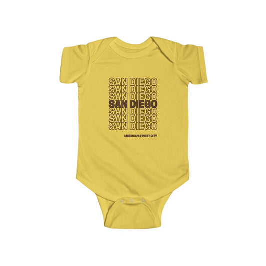San Diego Baby Onesie (Brown)