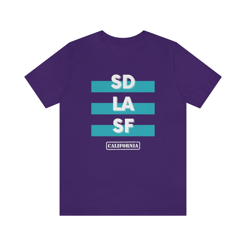 SD LA SF California Tee (Teal)