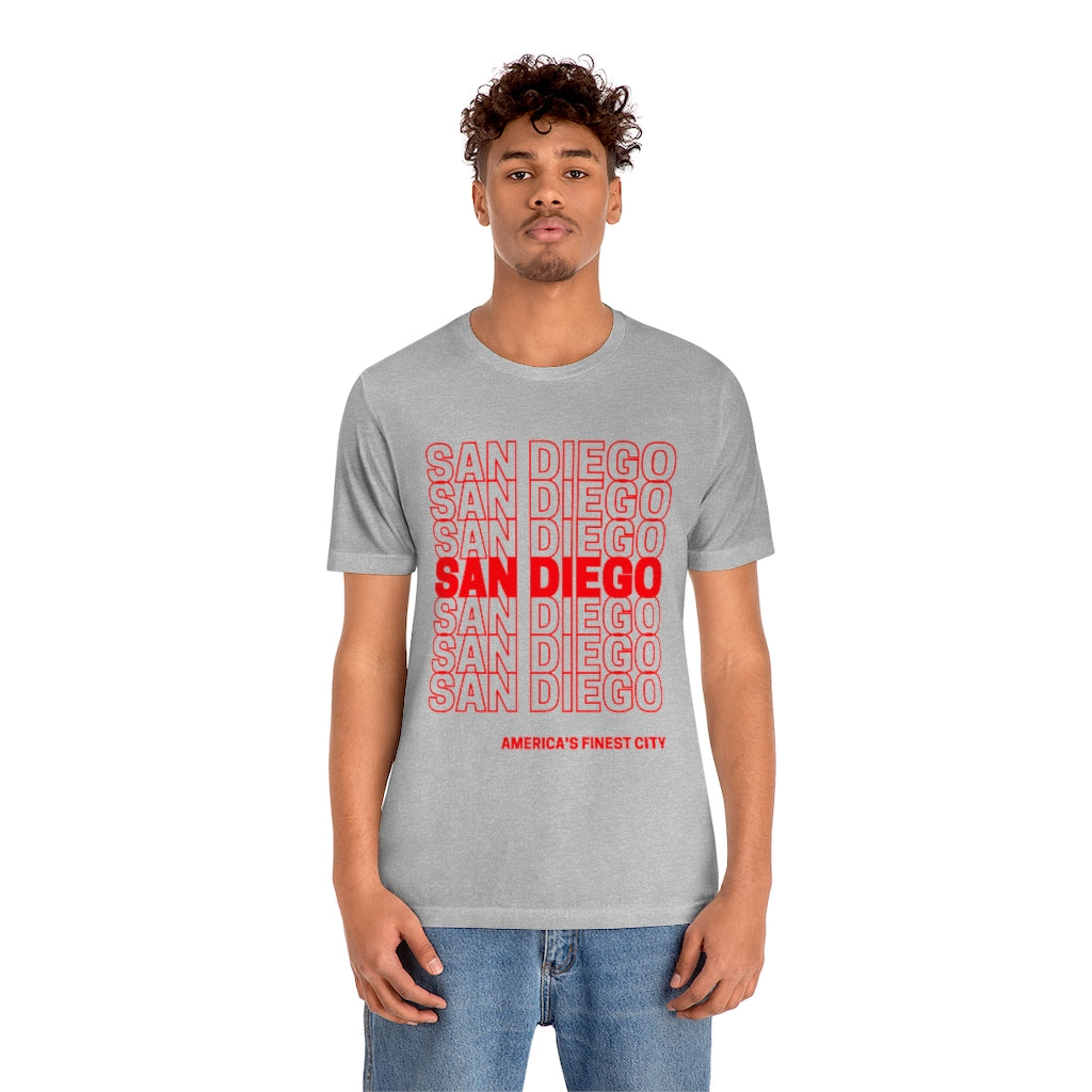 San Diego "Thank You" T-shirt (Red)