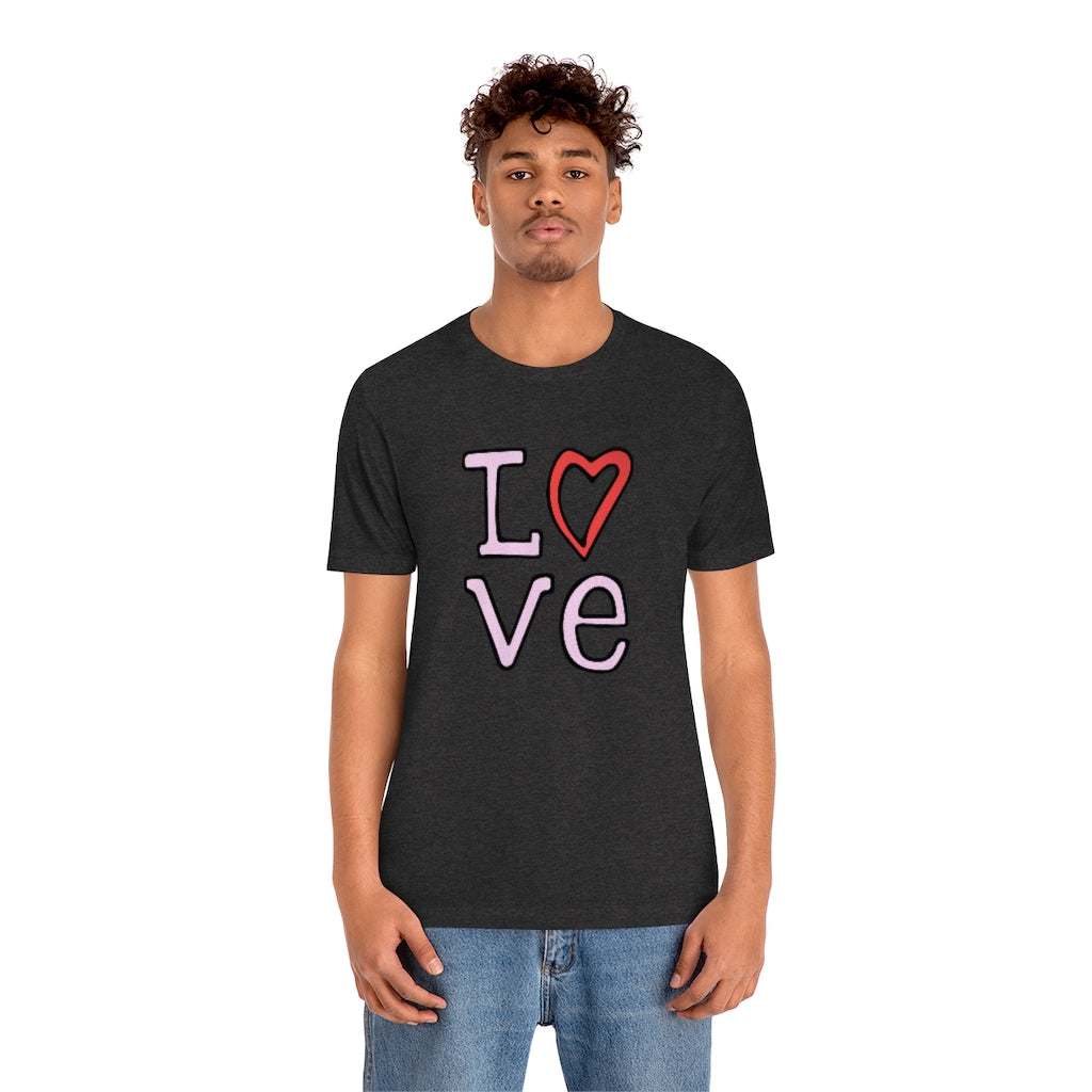LOVE T-shirt (Pink and Red)