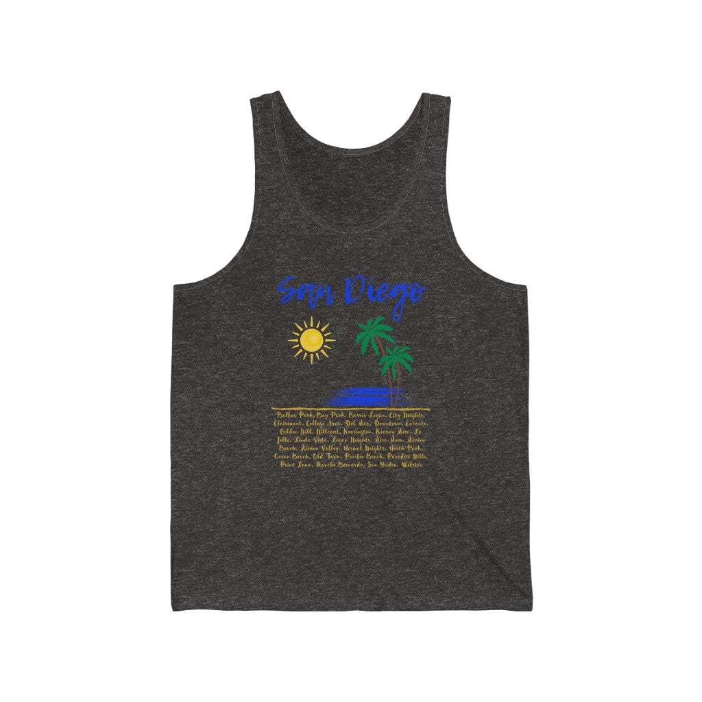 San Diego Neighborhoods Tank (Royal Blue)